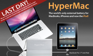 Illustration for article titled HyperMac External Battery Gives MacBooks a 32 Hour Boost